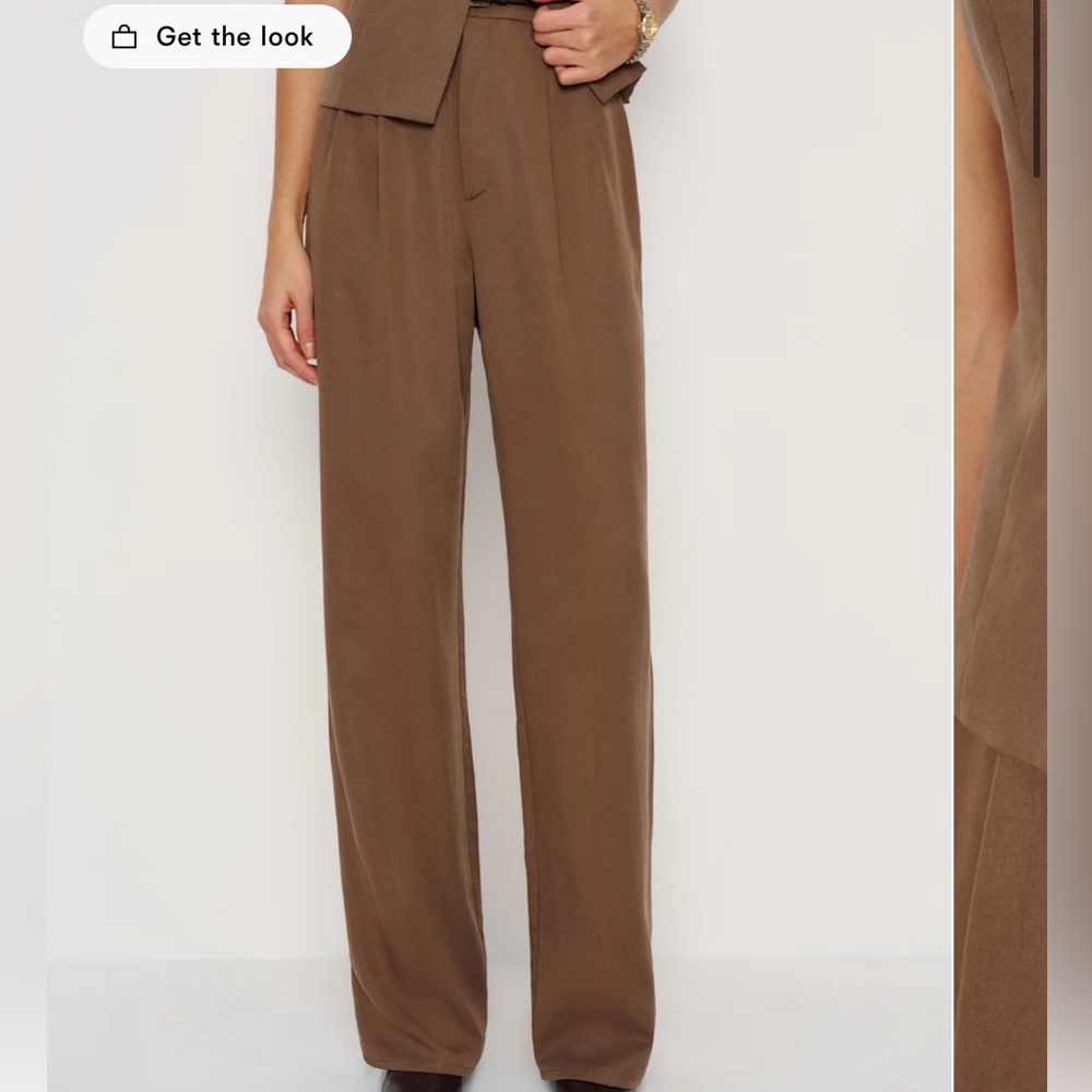 Reformation Brown Mason Pants